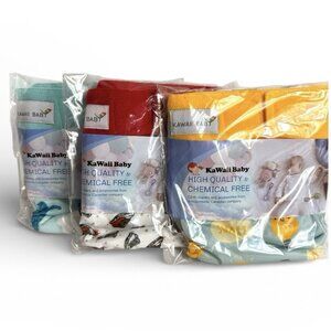 KaWaii Baby Reusable Cloth Diaper Covers Lot of 3 - BOYS - New